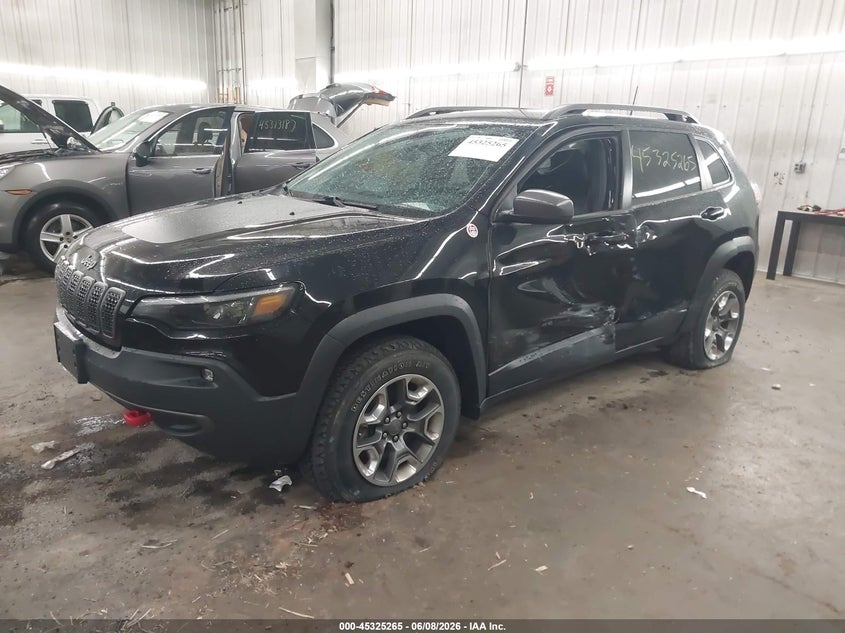 Vin: 1c4pjmbx0kd161974, lot: 45823198, jeep cherokee trailhawk 4x4 20192