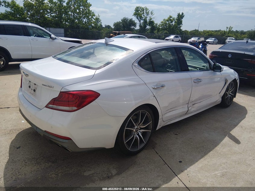 Vin: kmtg44la0lu051589, lot: 45823246, genesis g70 2.0t awd 20204