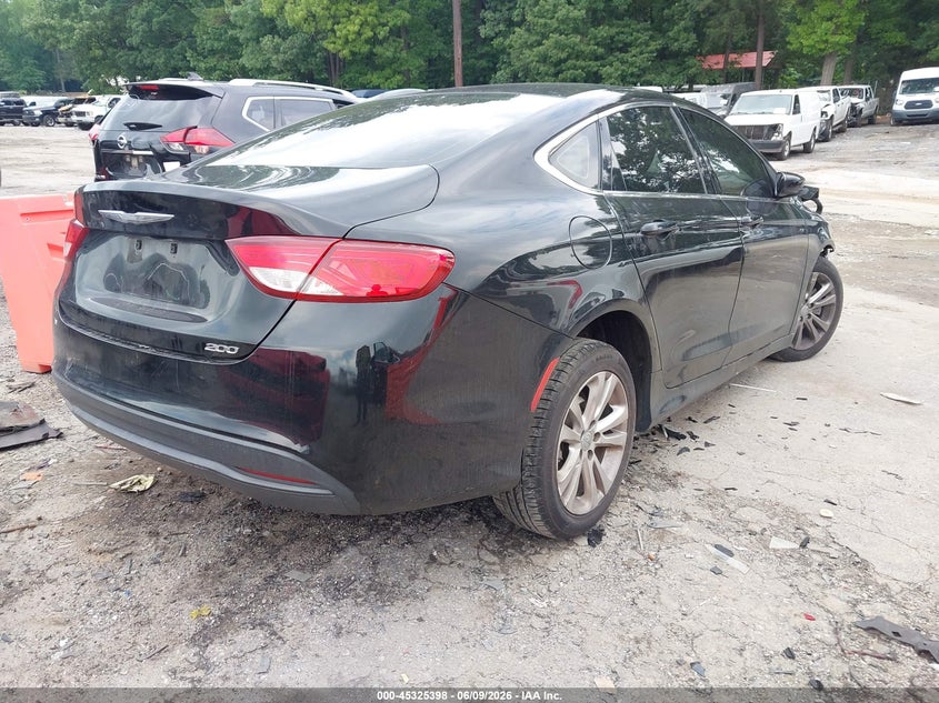 Vin: 1c3cccfb4gn188036, lot: 45823331, chrysler 200 touring 20164
