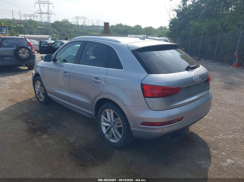 Vin: wa1efcfs8gr011195, lot: 45823340, audi q3 2.0t premium plus 20163