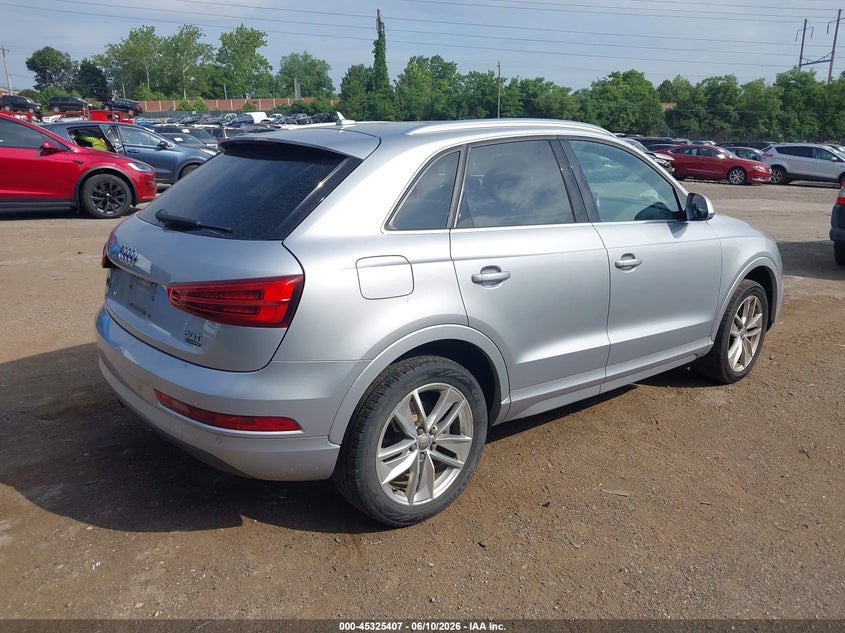 Vin: wa1efcfs8gr011195, lot: 45823340, audi q3 2.0t premium plus 20164