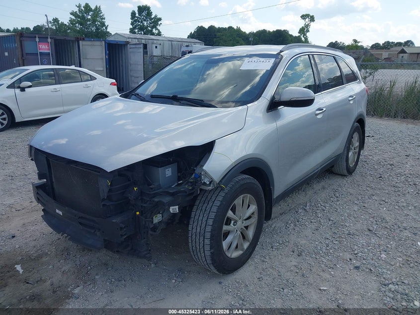 Vin: 5xypg4a30gg081273, lot: 45823356, kia sorento 2.4l lx 20162
