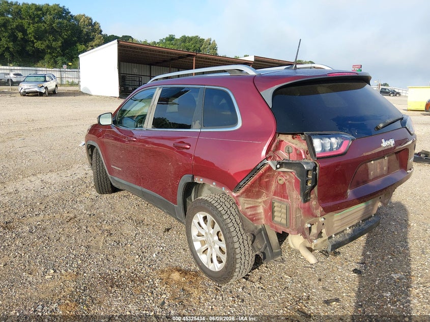 Vin: 1c4pjlcb2kd109534, lot: 45823367, jeep cherokee latitude fwd 20193