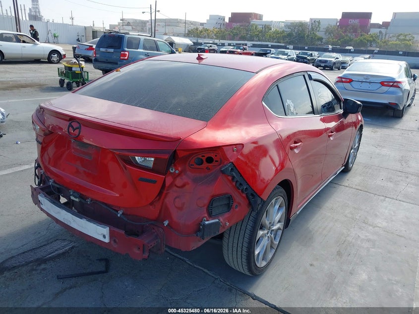 Vin: jm1bm1x39g1349553, lot: 45823413, mazda mazda3 s grand touring 20164