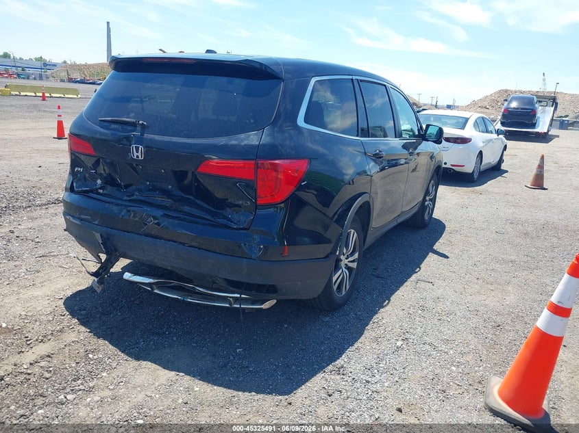 Vin: 5fnyf6h7xgb092381, lot: 45823424, honda pilot ex-l 20164