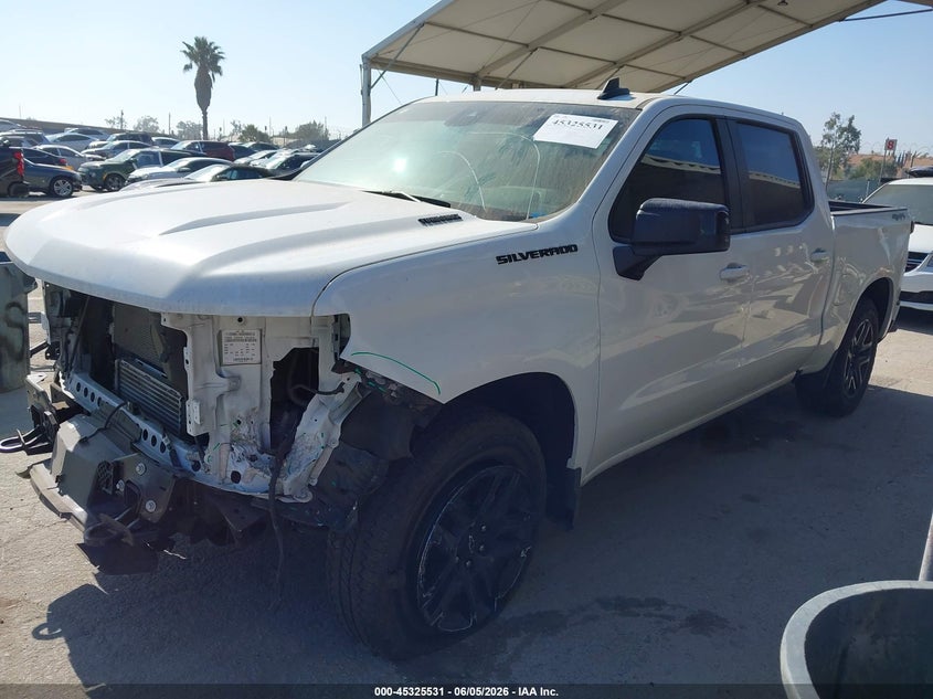 Vin: 3gcpkeek2sg134720, lot: 45823464, chevrolet silverado 1500 4wd  short bed rst 20252