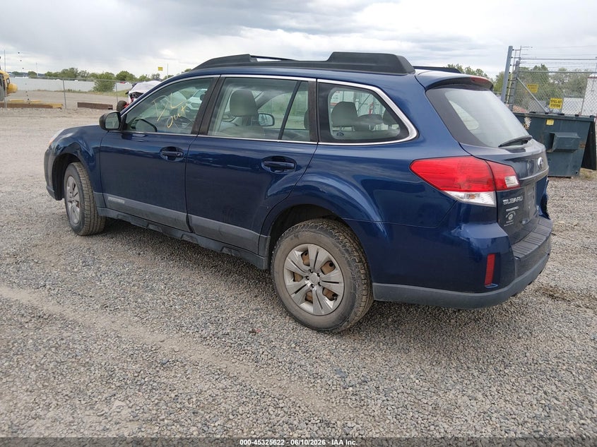 Vin: 4s4brbac1b3328091, lot: 45823555, subaru outback 2.5i 20113