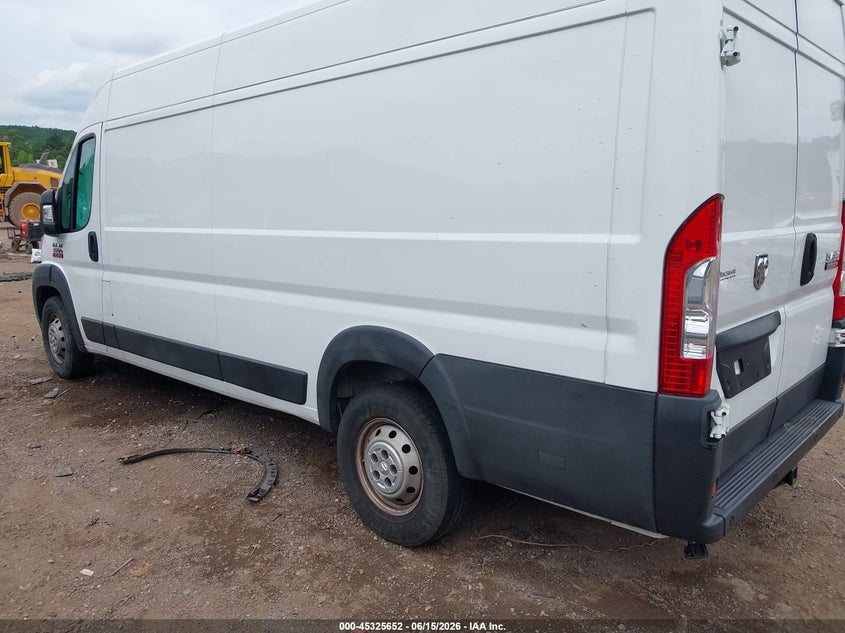 Vin: 3c6urvjg2ke545313, lot: 45823585, ram promaster 3500 cargo van high roof 159 wb ext 20193