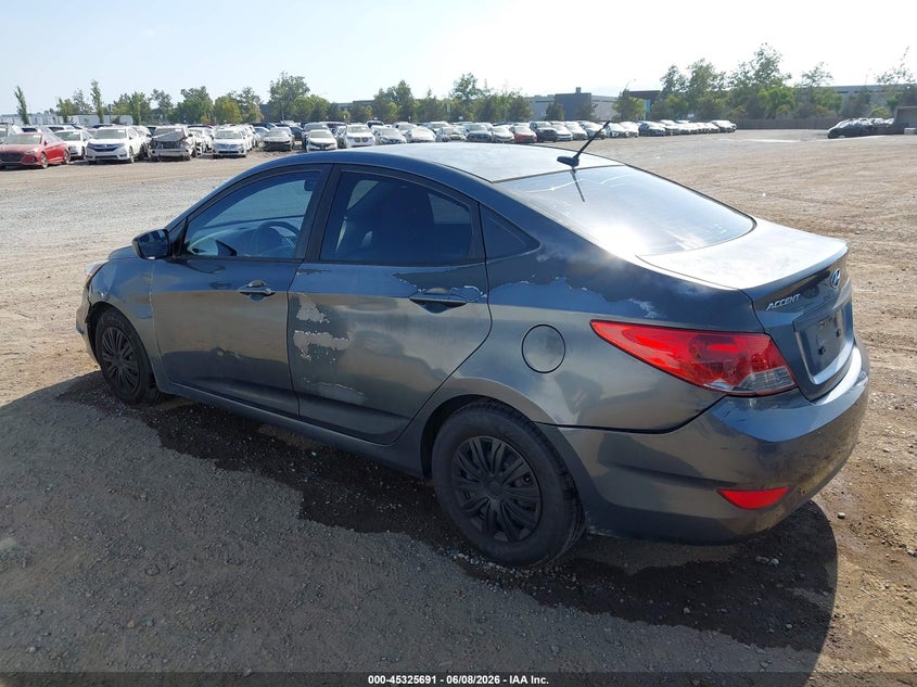 Vin: kmhct4ae3du332367, lot: 45823624, hyundai accent gls 20133