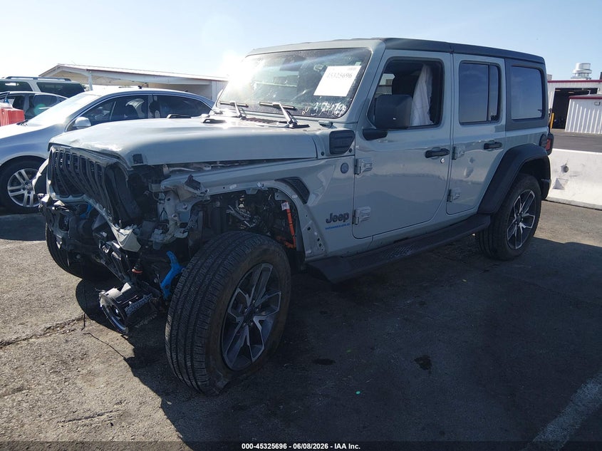 Vin: 1c4rjxn68rw322633, lot: 45823629, jeep wrangler 4xe sport s 4xe 20242