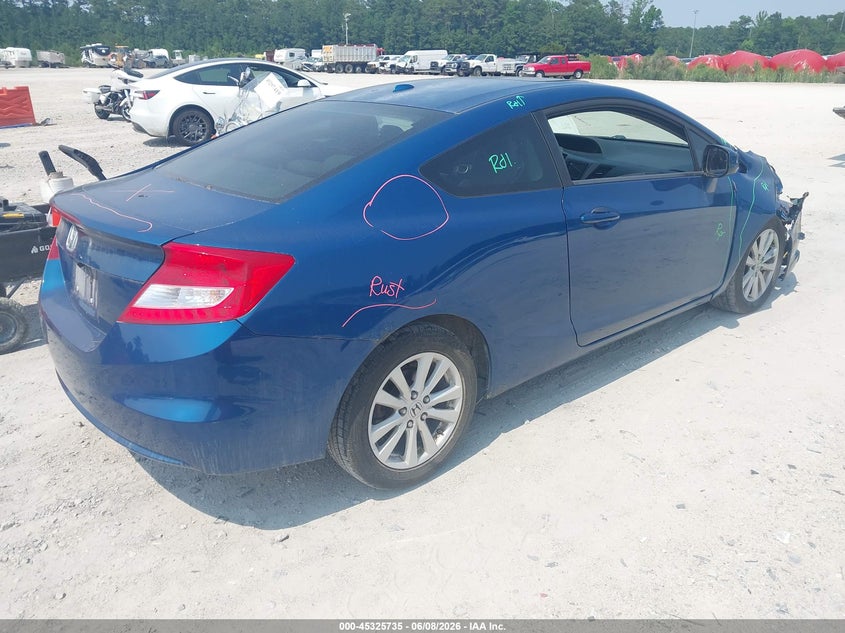 Vin: 2hgfg3b11ch521534, lot: 45823668, honda civic ex-l 20124