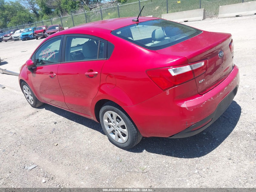 Vin: knadm4a32d6179857, lot: 45823763, kia rio lx 20133