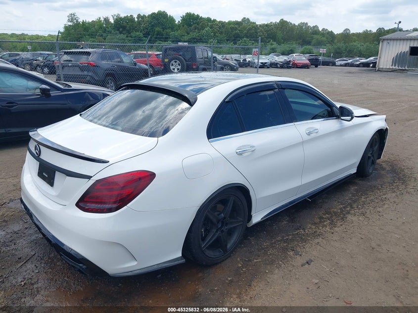 Vin: 55swf4kb2gu137899, lot: 45823765, mercedes-benz c 300 sport 4matic 20164