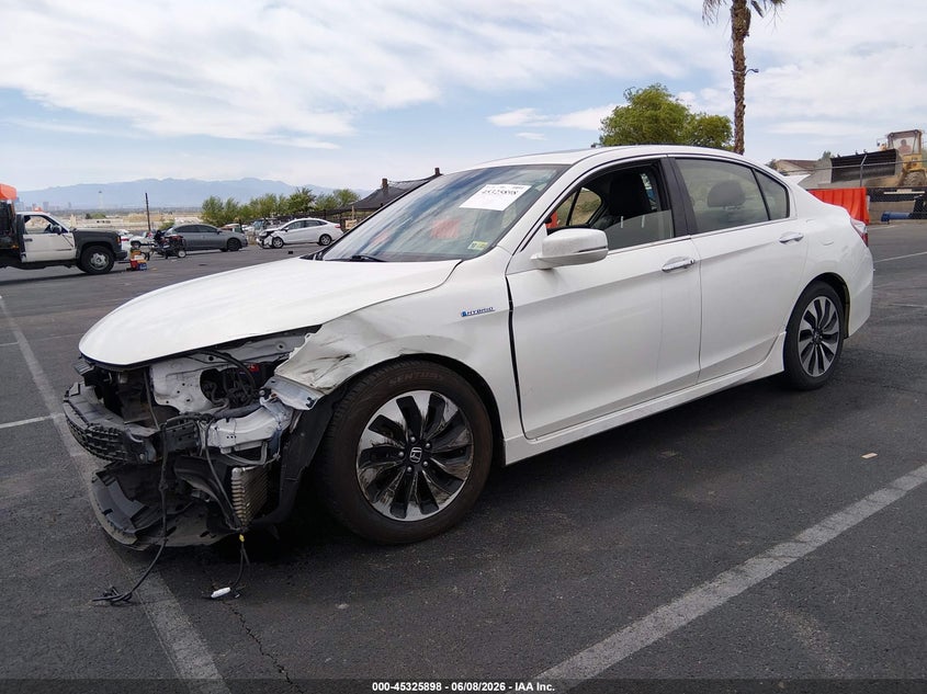 Vin: jhmcr6f76hc008493, lot: 45823831, honda accord hybrid touring 20172
