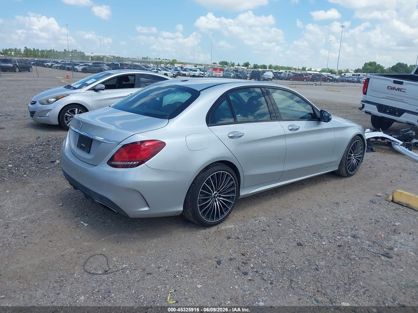 Vin: 55swf8db2ku302363, lot: 45823849, mercedes-benz c 300 20194