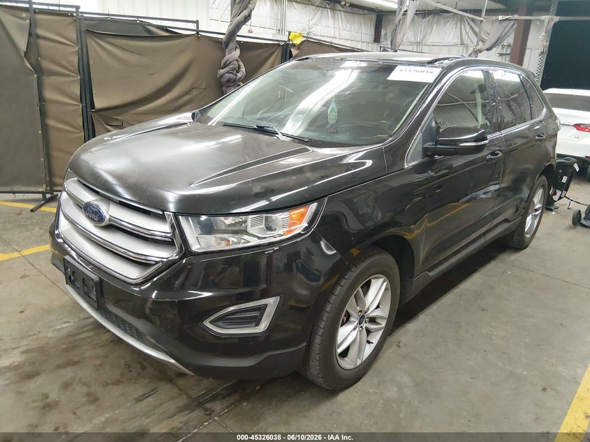Vin: 2fmtk4j83fbb00650, lot: 45823971, ford edge sel 20152