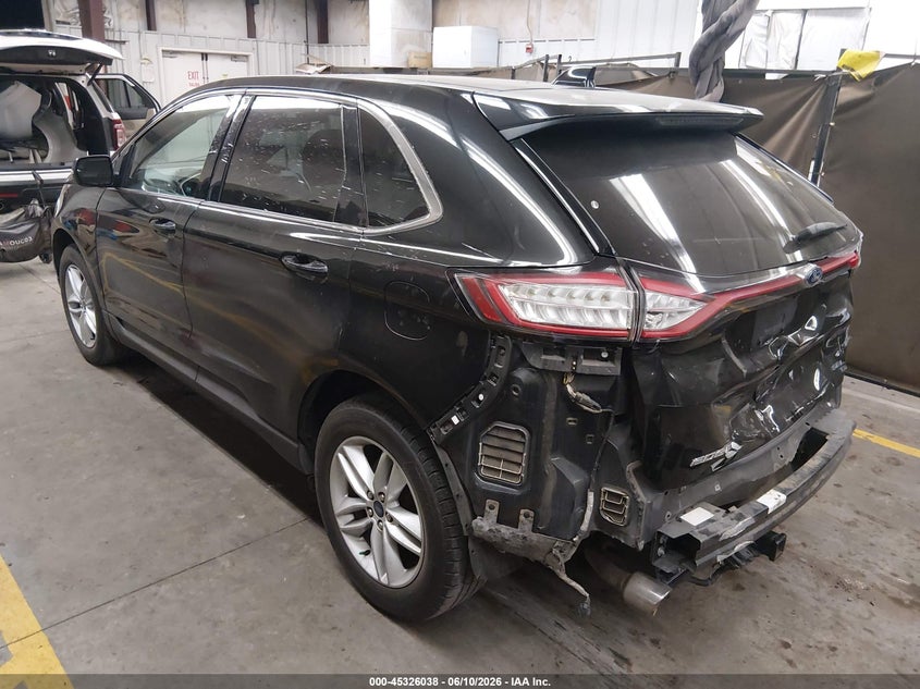 Vin: 2fmtk4j83fbb00650, lot: 45823971, ford edge sel 20153