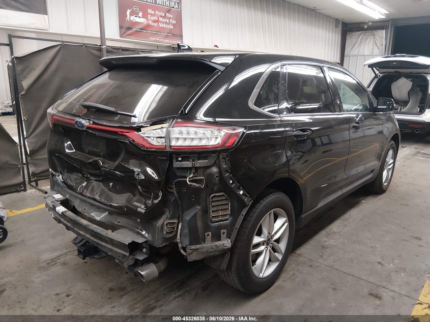 Vin: 2fmtk4j83fbb00650, lot: 45823971, ford edge sel 20154