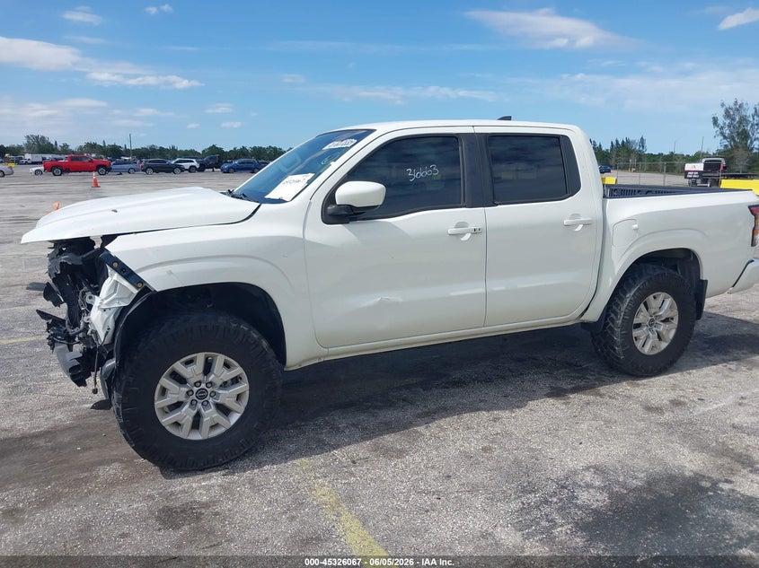 2022 Nissan Frontier Sv 4X2 VIN: 1N6ED1EJ2NN657598 Lot: 45326067