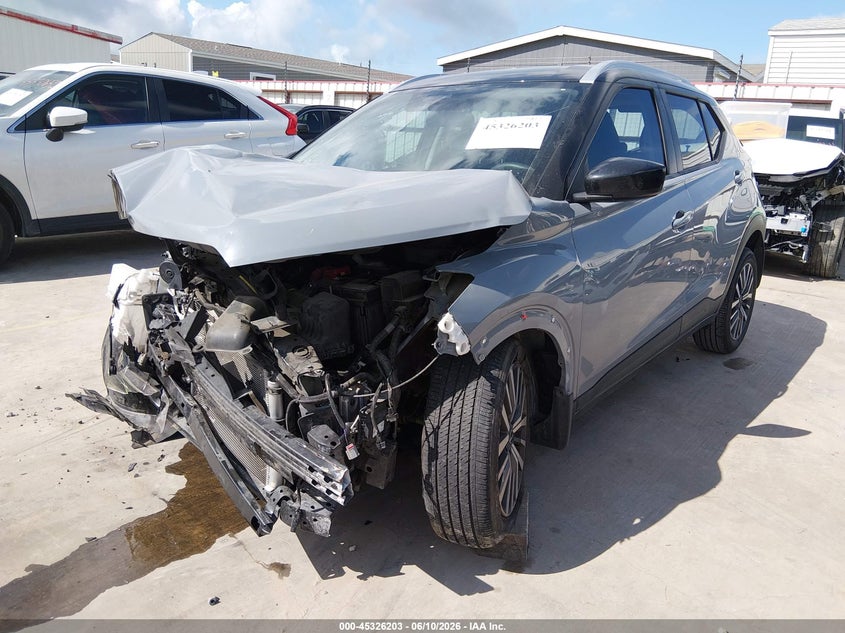 Vin: 3n1cp5cv1pl554225, lot: 45824136, nissan kicks sv xtronic cvt 20232