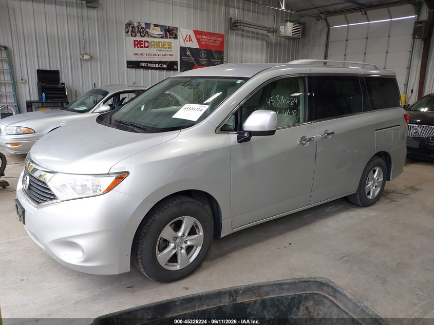 Vin: jn8ae2kp0h9166011, lot: 45824158, nissan quest sv 20172