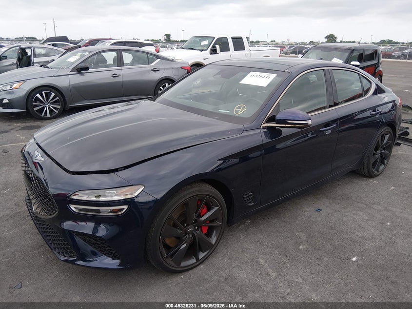 Vin: kmtg54te1nu082496, lot: 45824164, genesis g70 3.3t awd 20222