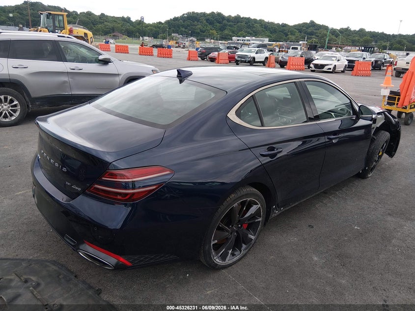 Vin: kmtg54te1nu082496, lot: 45824164, genesis g70 3.3t awd 20224