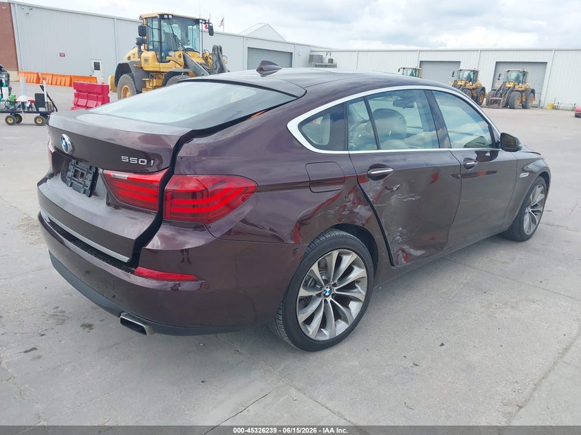 Vin: wba5m6c59ed085972, lot: 45824172, bmw 550i gran turismo 20144