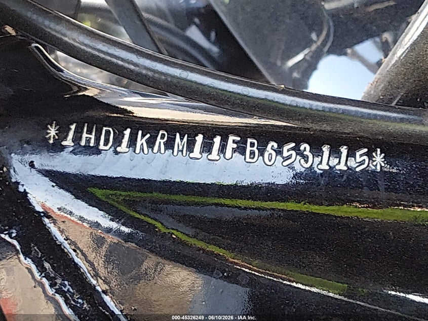 2015 Harley-Davidson Flhxs Street Glide Special VIN: 1HD1KRM11FB653115 Lot: 45326249