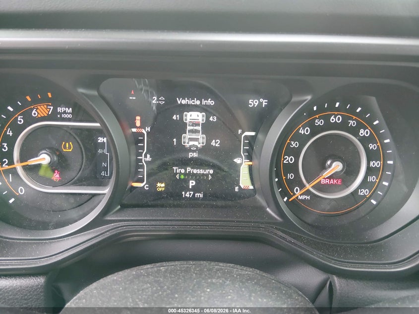 2026 JEEP WRANGLER 2.0L I-4 DI, DOHC, T(VIN: 1C4PJXFN2TW286619