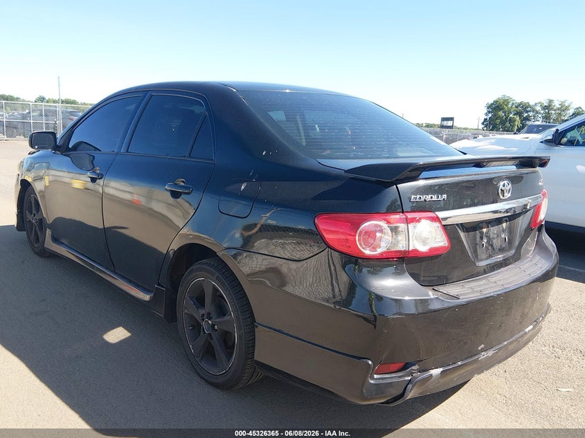 Vin: 2t1bu4ee1dc115565, lot: 45824298, toyota corolla s 20133