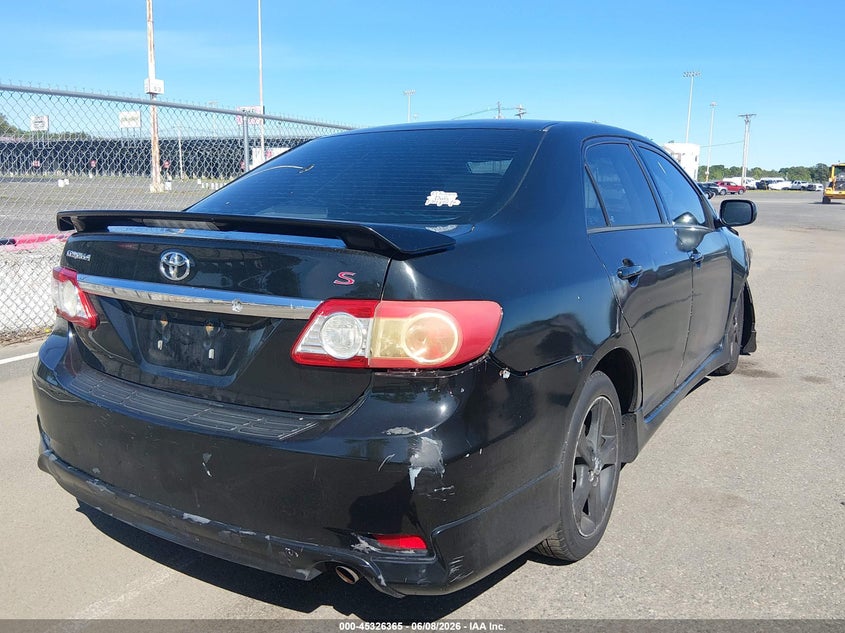 Vin: 2t1bu4ee1dc115565, lot: 45824298, toyota corolla s 20134