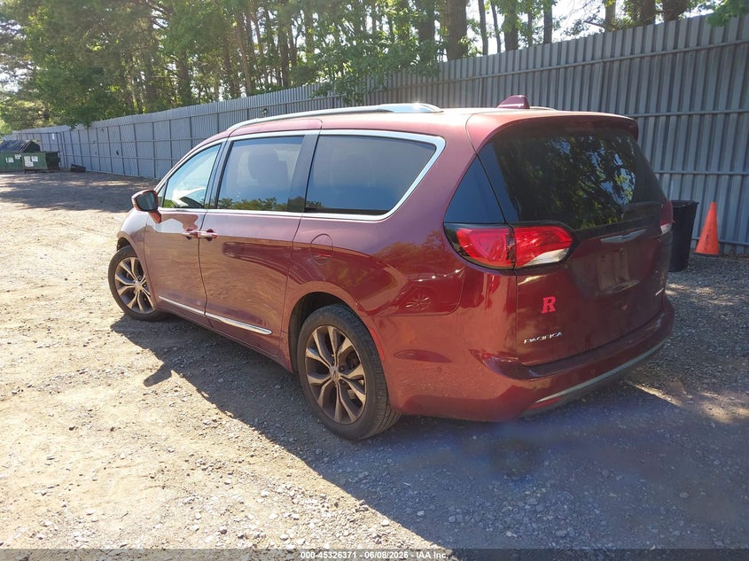 Vin: 2c4rc1gg3kr537848, lot: 45824304, chrysler pacifica limited 20193