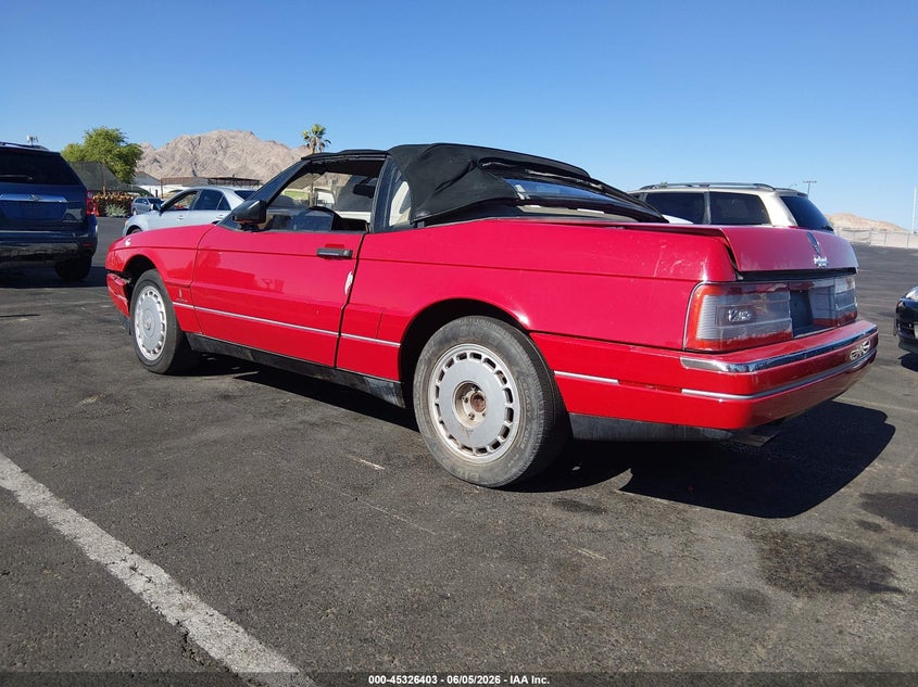1991 CADILLAC ALLANTE auction photo 3
