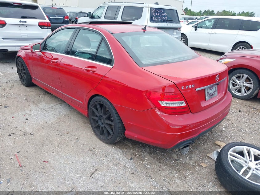 Vin: wddgf4hb7er309094, lot: 45824455, mercedes-benz c 250 sport 20143