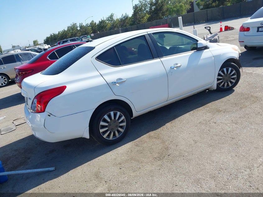 Vin: 3n1cn7ap8cl850889, lot: 45824472, nissan versa 1.6 sv 20124
