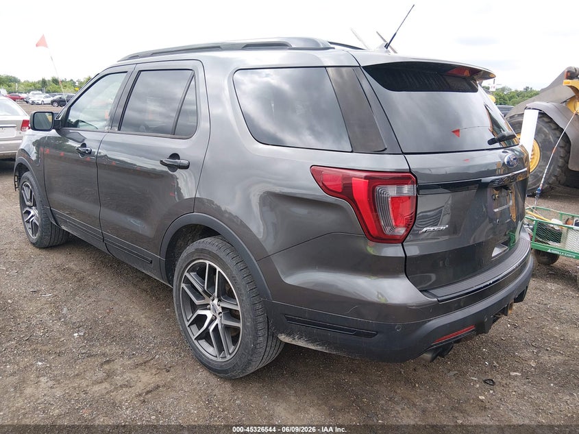 Vin: 1fm5k8gt9jgc34995, lot: 45824477, ford explorer sport 20183
