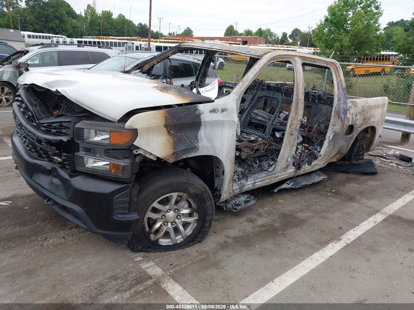 Vin: 3gcpyaeh3kg236796, lot: 45824544, chevrolet silverado 1500 work truck 20192