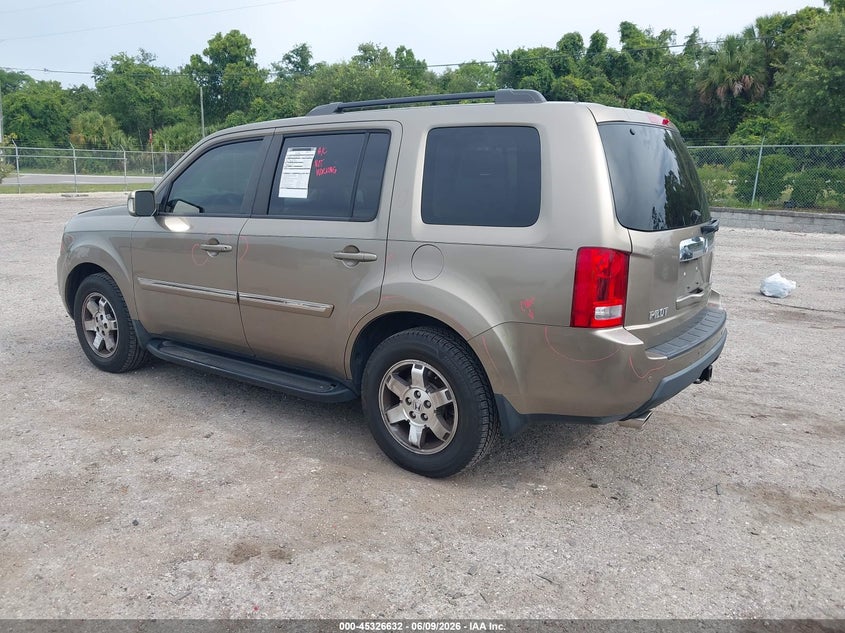 Vin: 5fnyf3h95bb030363, lot: 45824565, honda pilot touring 20113
