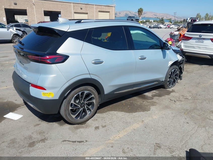 Vin: 1g1fz6s02n4109679, lot: 45824620, chevrolet bolt euv fwd premier 20224