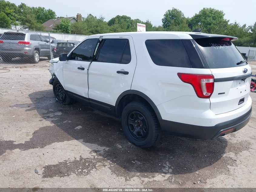 Vin: 1fm5k8ar6hge30349, lot: 45824672, ford utility police interceptor 20173