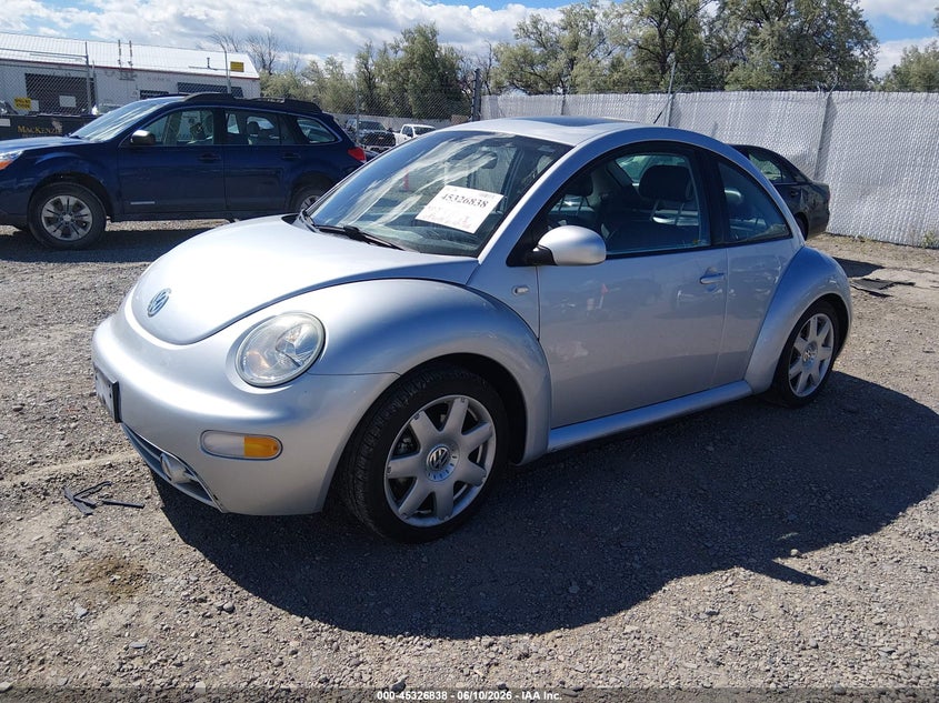2002 VOLKSWAGEN BEETLE HATCHBACK 1.8L I-4 DOHC, TURBO, 150HP