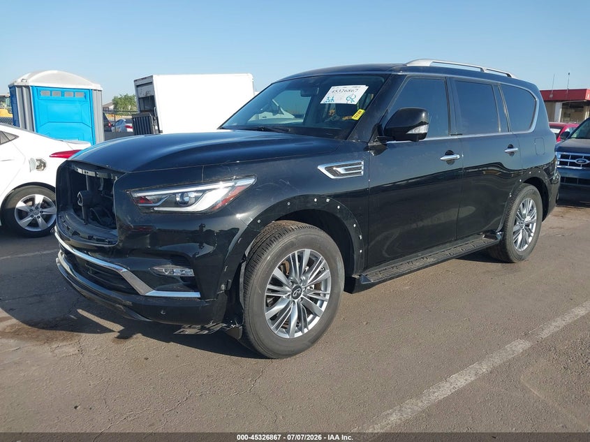 Vin: jn8az2af2m9720575, lot: 45824800, infiniti qx80 luxe 20212