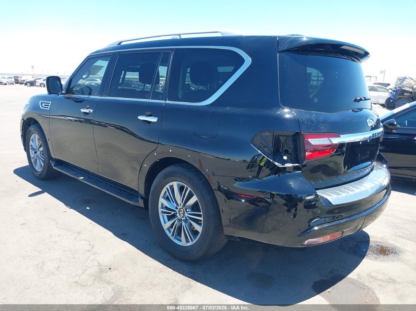 Vin: jn8az2af2m9720575, lot: 45824800, infiniti qx80 luxe 20213