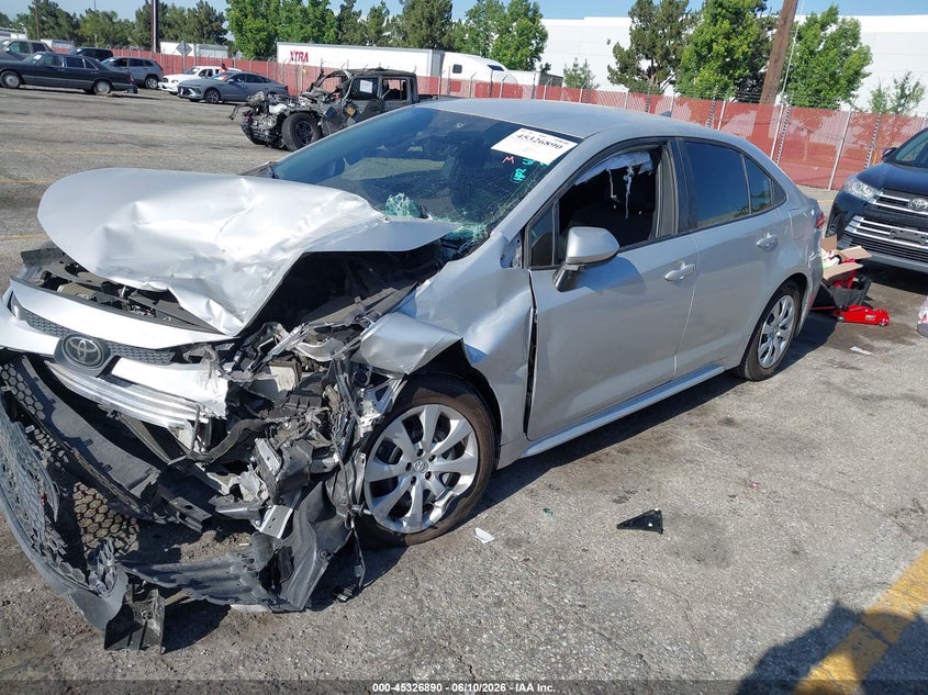 Vin: 5yfepmae2np325460, lot: 45824823, toyota corolla le 20222