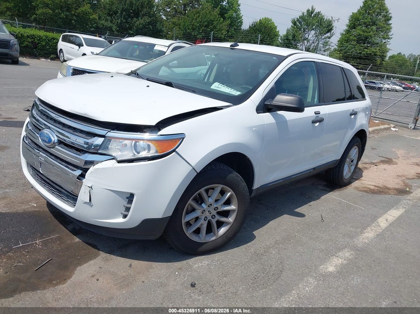 Vin: 2fmdk3gc6eba32658, lot: 45824844, ford edge se 20142