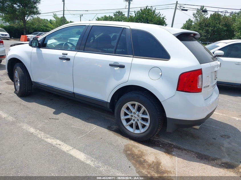 Vin: 2fmdk3gc6eba32658, lot: 45824844, ford edge se 20143