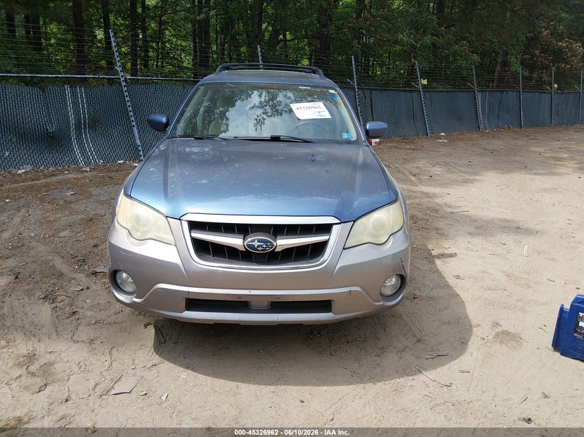 SUBARU OUTBACK (NATL) 2008 VIN 4S4BP62C387348534