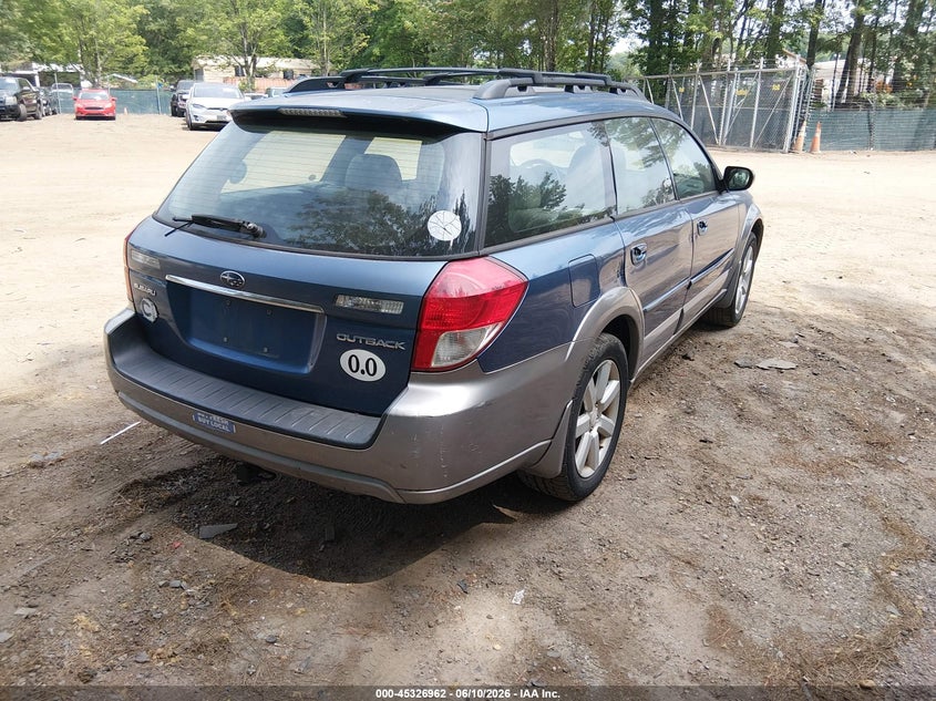 SUBARU OUTBACK (NATL) 2008 VIN 4S4BP62C387348534