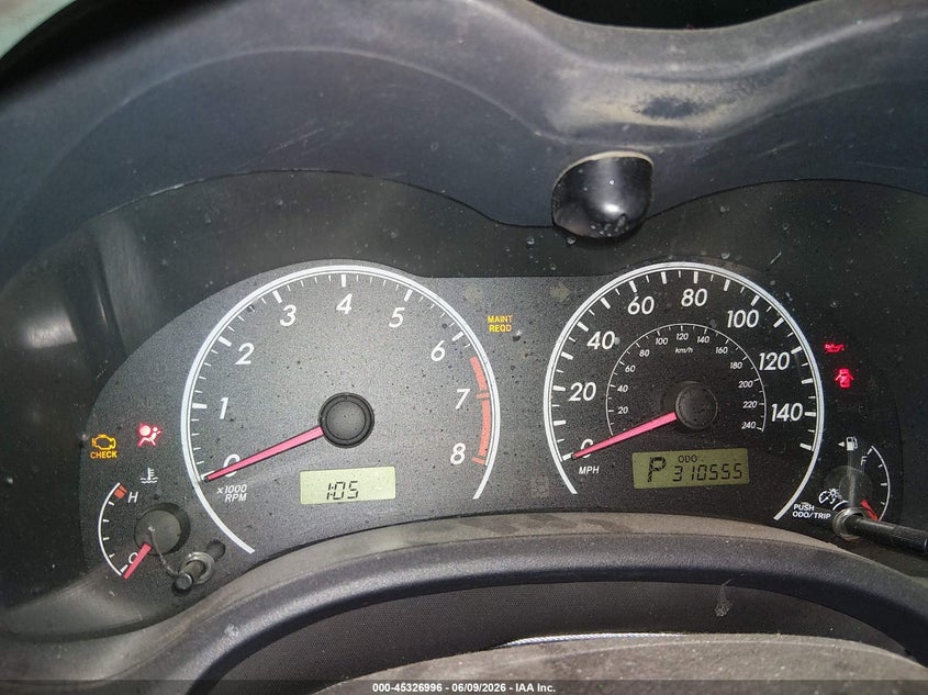 2009 TOYOTA COROLLA SEDAN 1.8L I-4 DOHC, VVT, 132HP
